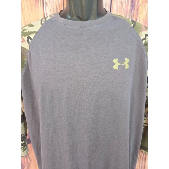 Under Armour Mens Loose Fit HeatGear Camo Sleeve Shirt Medium - Picture 3 of 7